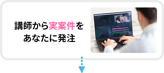 講師から実案件をあなたに発注